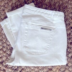 Michael Kors White Denim Cropped Jeans size 4